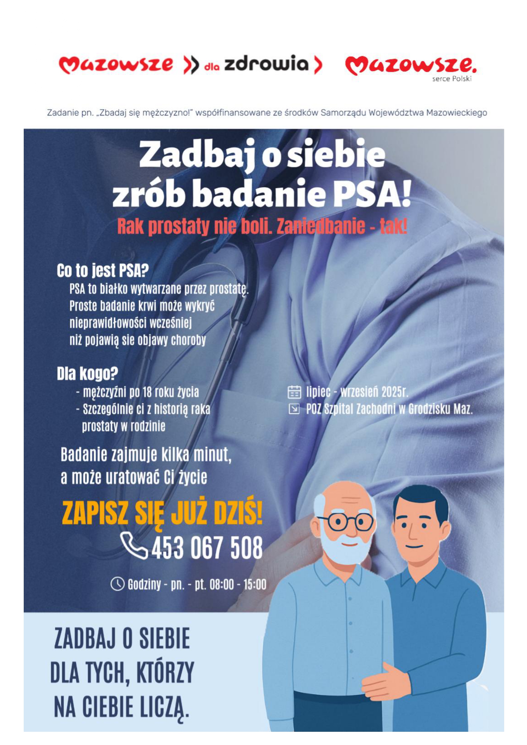 Zbadaj się mężczyzno!