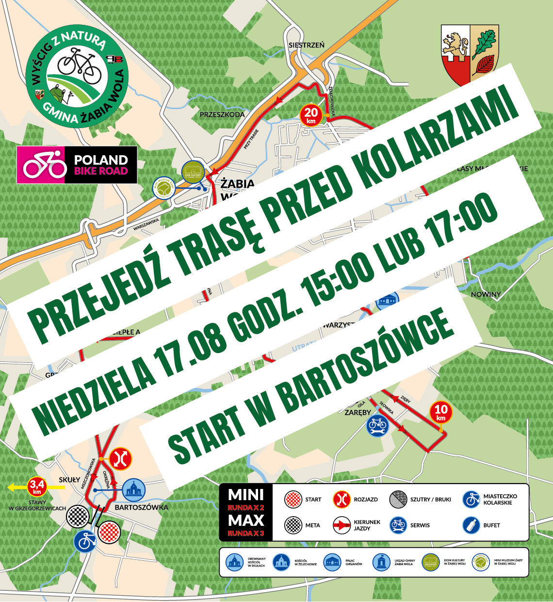 Przejedź trasę „Wyścigu z Naturą” zanim zrobią to kolarze