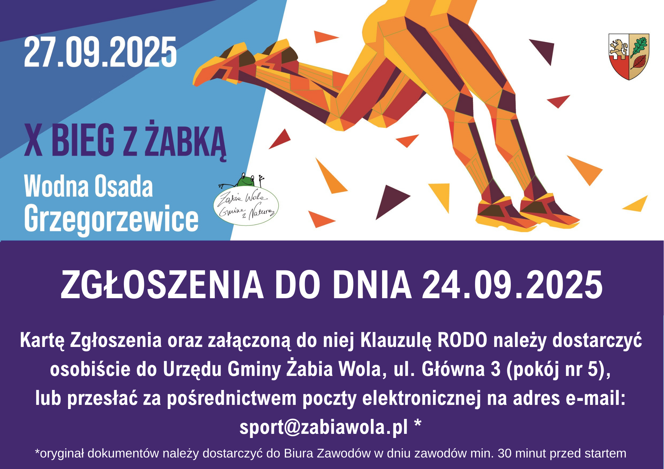 X Bieg z Żabką 27 września 2025