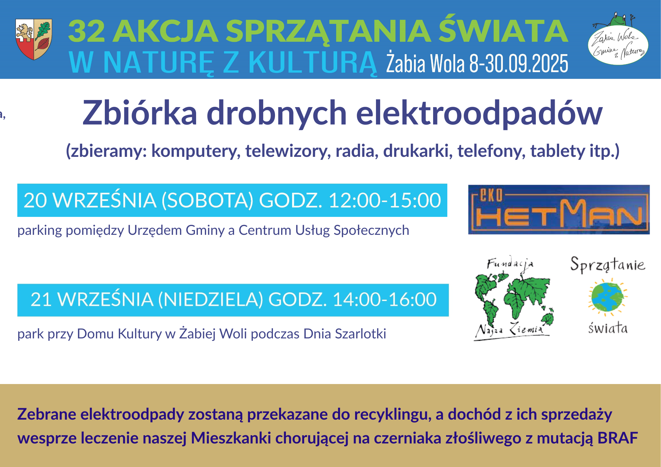 Zbiórka drobnych elektroodpadów - Sprzątanie Świata 2025