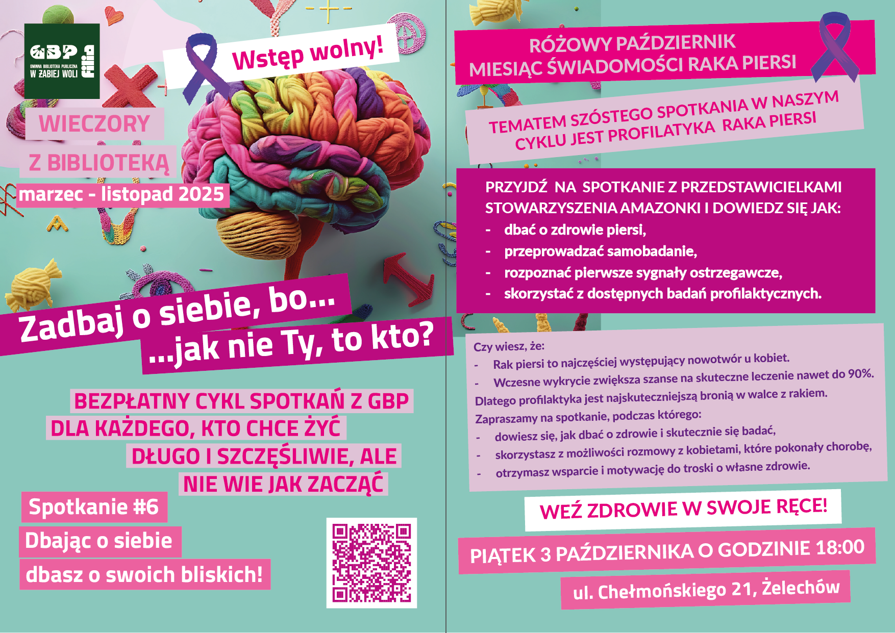 Profilaktyka raka piersi - spotkanie ze stowarzyszeniem AMAZONKI