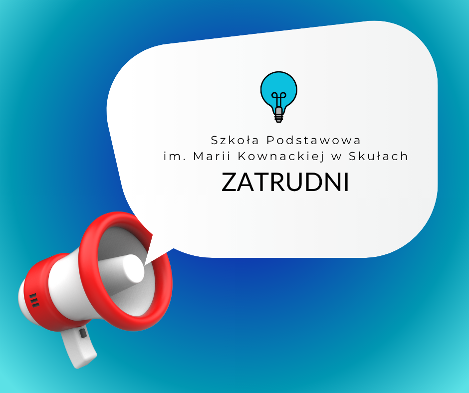 Szkoła Podstawowa im. Marii Kownackiej w Skułach zatrudni pracownika gospodarczego