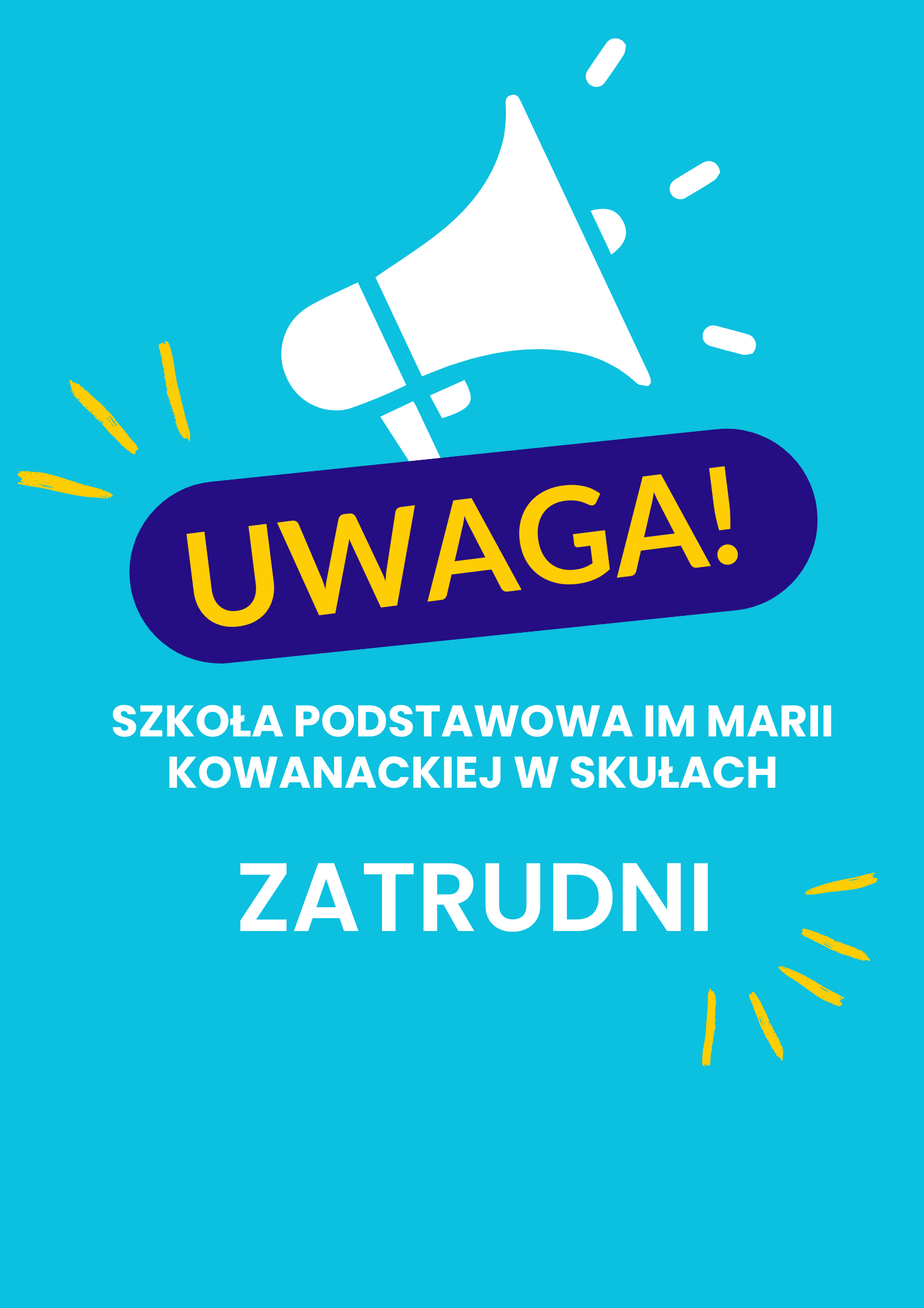 OGŁOSZENIE O NABORZE NA STANOWISKO SPRZĄTACZKI/SPRZĄTACZA