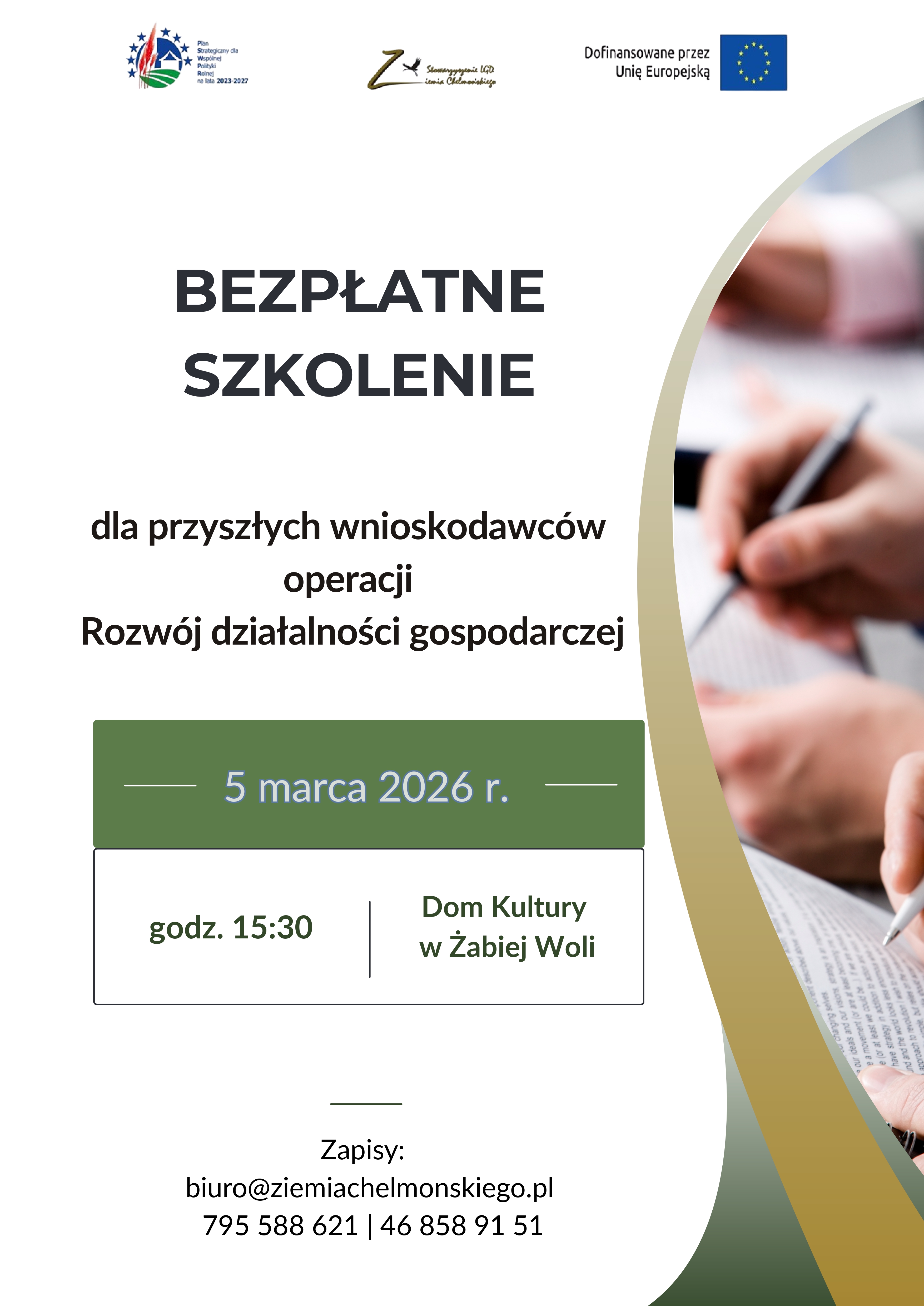 Szkolenie dla przedsiębiorców – „Rozwój działalności gospodarczej”