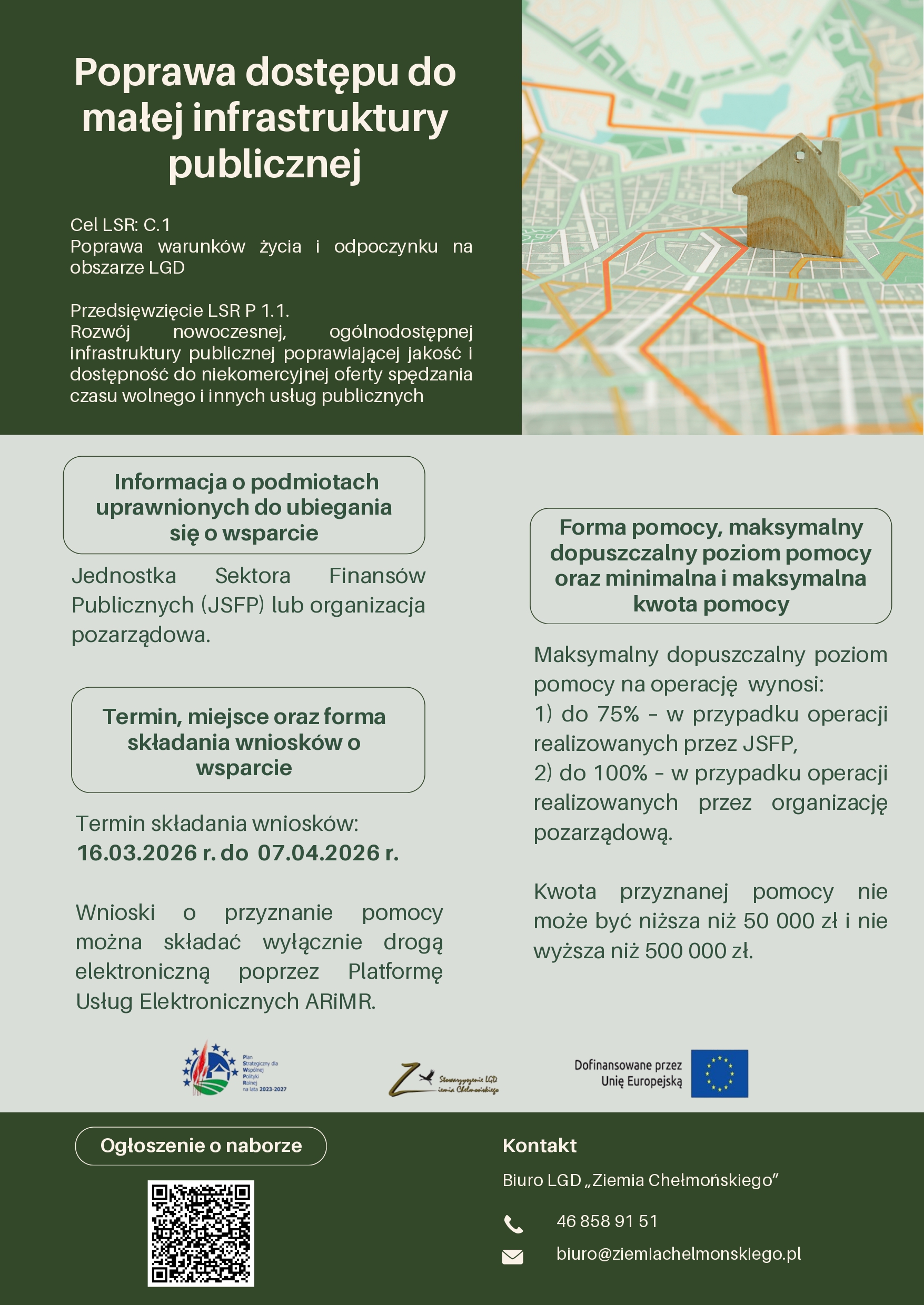 Ruszył nabór wniosków na projekty poprawiające dostęp do małej infrastruktury publicznej